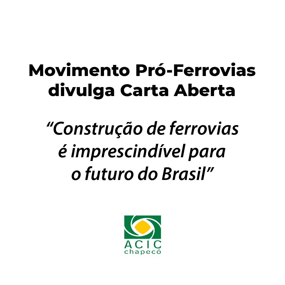 Movimento Pr Ferrovias Divulga Carta Aberta Acic